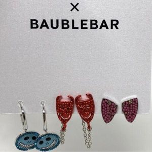 NWT. Baublebar Earrings 3-pack Disney Parks Nightmare Before Christmas